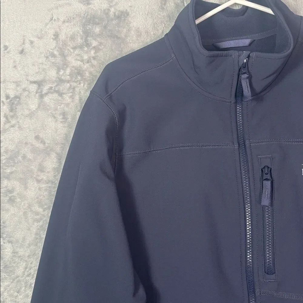 L.L. Bean Navy Full Zip Fleece Lined Jacket Size Large